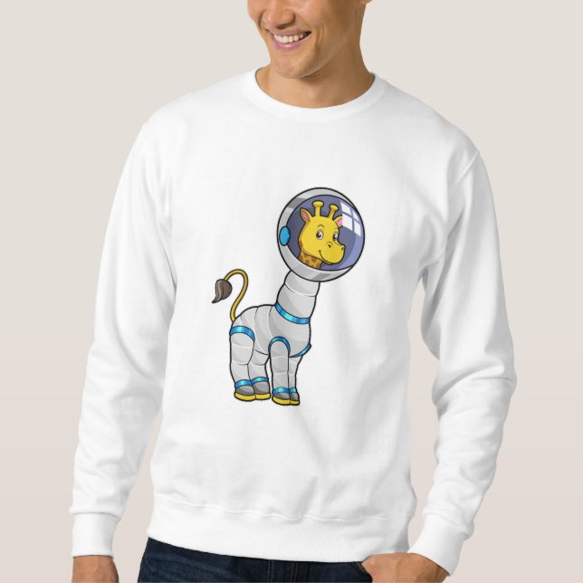 Sudadera Giraffe as Astronaut in Glass sphere (Anverso)