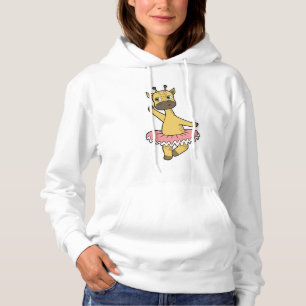 Sudadera Giraffe como Ballerina en el ballet con falda