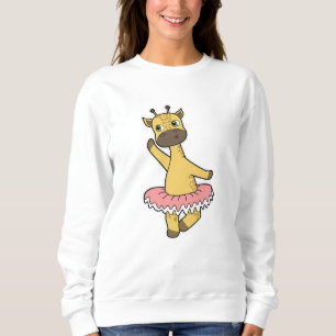 Sudadera Giraffe como Ballerina en el ballet con falda