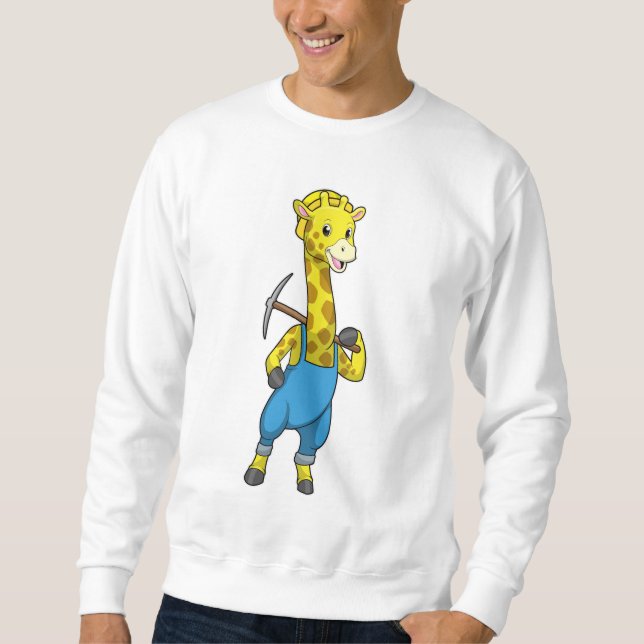 Sudadera Giraffe como minera con paquistaní (Anverso)