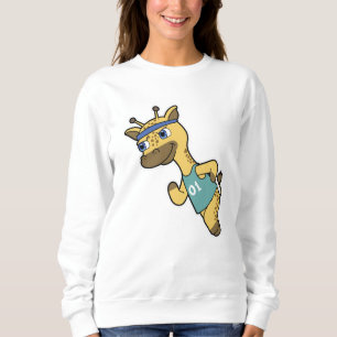Sudadera Giraffe como trotamundos en correr con la cabeza