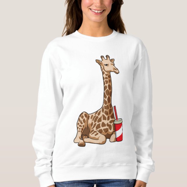Sudadera Giraffe con bebida (Anverso)