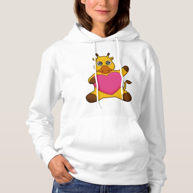 Sudadera Giraffe con corazón (Anverso)