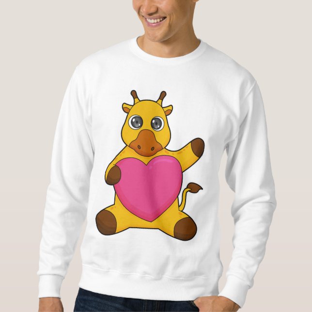Sudadera Giraffe con corazón (Anverso)