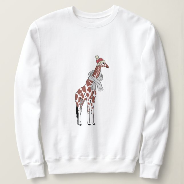Sudadera Giraffe de invierno más (Anverso del diseño)