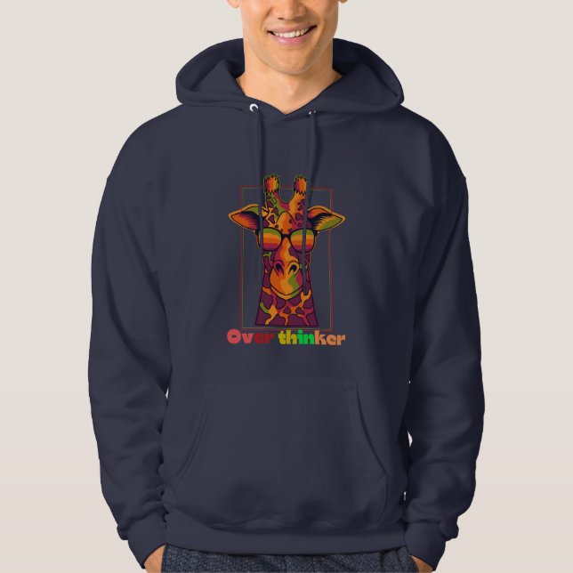 Sudadera Giraffe de ultradelgado - Ilustracion animal quirk (Anverso)