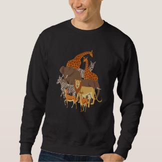 Sudadera Giraffe Elephant Zebra Lion 1