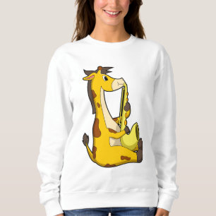 Sudadera Giraffe en la música con saxofón.PNG