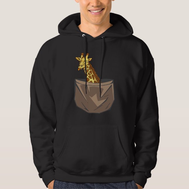 Sudadera Giraffe In A Pocket Tall Animal Safari (Anverso)