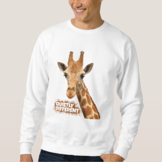 Sudadera Giraffe silenciosamente diferente - Arte Giraffe