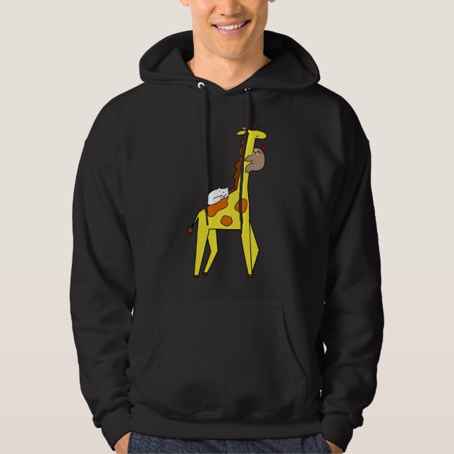 Sudadera Giraffe Sloth Y Cat (Anverso)