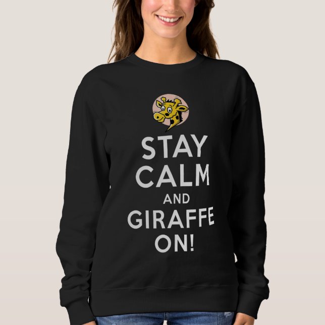 Sudadera Giraffe  Zoo Animal Giraffe Girl  Zoo Keeper (Anverso)