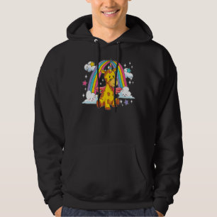 Sudadera Girafficornio arcoiris África Unicornio mágico ani
