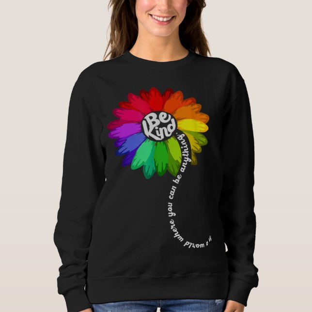 Sudadera Girasol Conciencia del Autismo Sé Amable Rompecabe (Anverso)