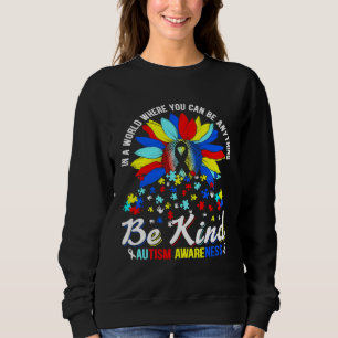 Sudadera Girasol de Conciencia del Autismo Sé Amable Ama la