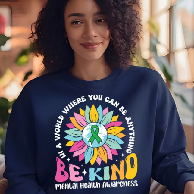 Sudadera Girasol de Salud Mental Sé Amable (Subido por el creador)