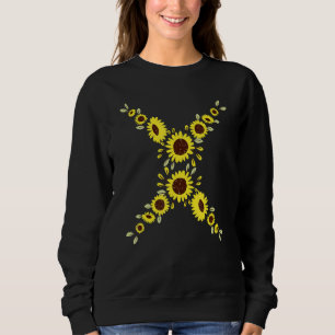 Sudadera Girasol Hombres Mujeres Letra X