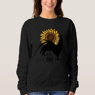 Sudadera Girasol Levántate y Brilla Gallo Y Girasol Amanece