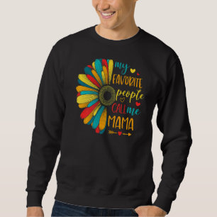 Sudadera Girasol Mi Gente Favorita Me Llama Mama 2022 Mot