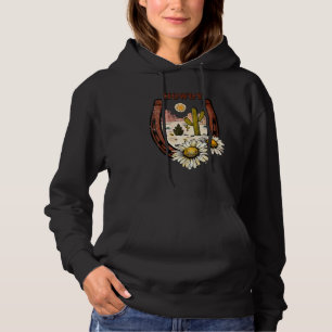 Sudadera Girasol Retro Desierto Atardecer Rodeo Papá Herrad