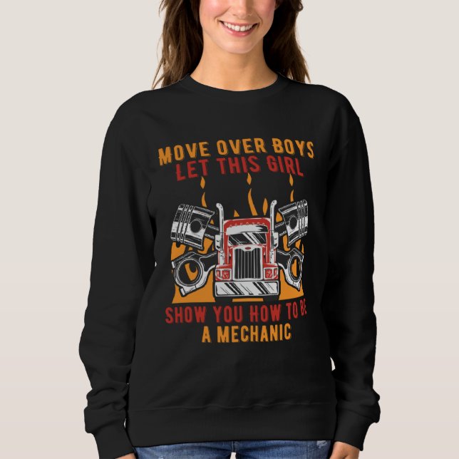 Sudadera Girl Show How to Be a Mechanic Car Car Repair Auto (Anverso)