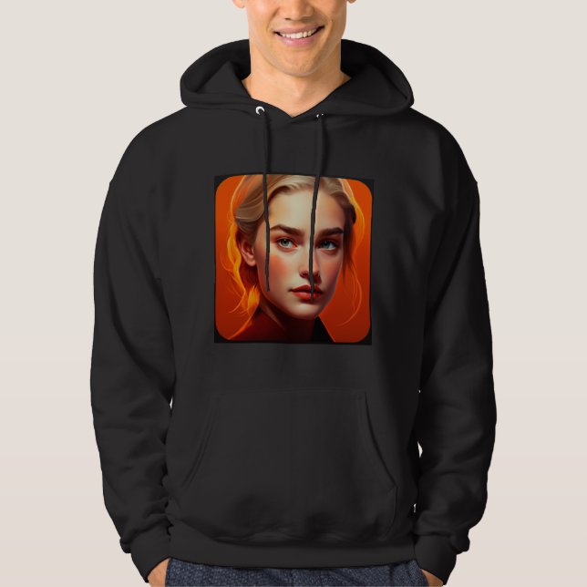 Sudadera Girl with blue eyes (Anverso)