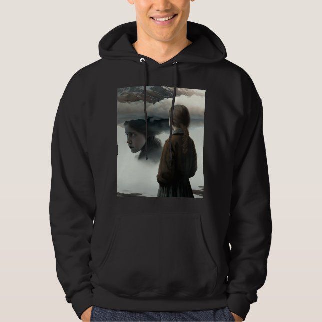 Sudadera Girl with clouds (Anverso)