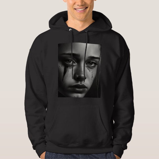 Sudadera Girl with tears (Anverso)