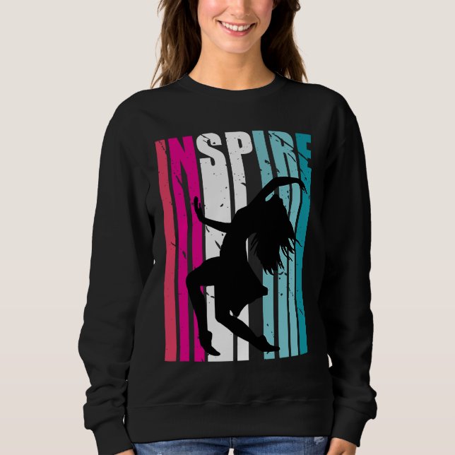 Sudadera Girls Dance Inspire Coach Dancer Retro Dancing (Anverso)