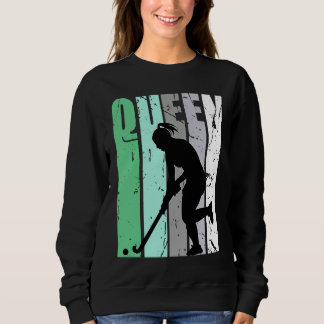 Sudadera Girls Hockey Queen Hockey Retro Graphic Motivate