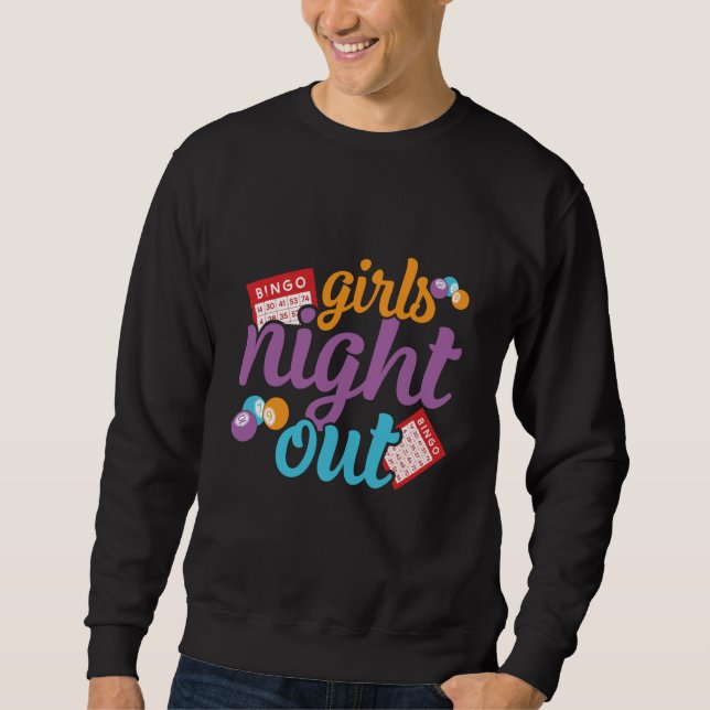 Sudadera Girls Night Out Bingo Player Bingo Caller (Anverso)