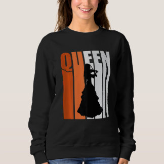 Sudadera Girls Orange Violin Queen Princess Womens Bday