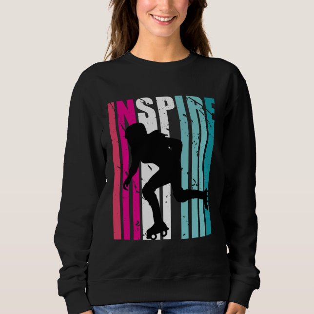 Sudadera Girls Roller Skating Inspire Coach Retro Colorful (Anverso)