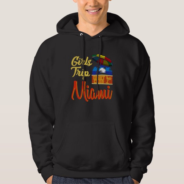 Sudadera Girls Trip Miami Bachelorette Party Weekend Retro (Anverso)