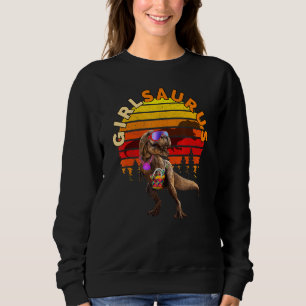 Sudadera Girlsaurus Jurassic T Rex Chica Beach Vintage Worl