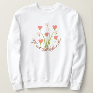 Sudadera Girly Floral Heart