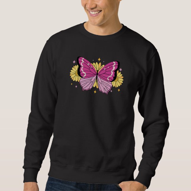 Sudadera Giro de mariposa cúrcuta (Anverso)