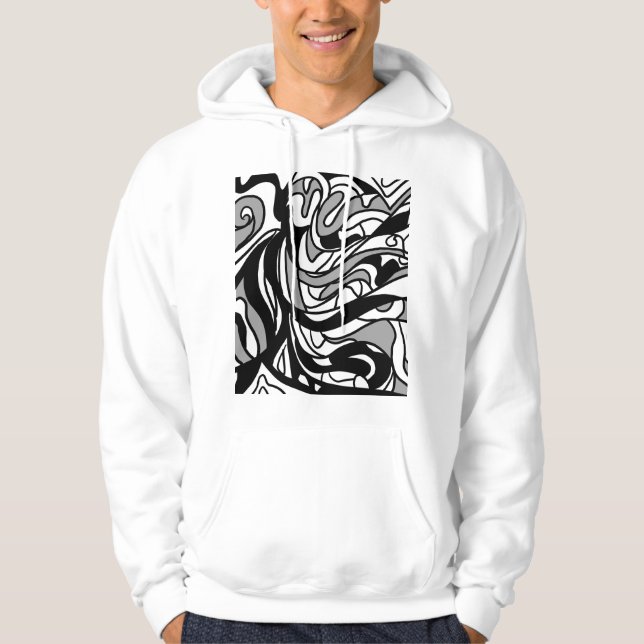 Sudadera Giros abstractos y olas (Anverso)