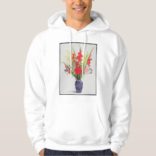 Sudadera Gladiolos de los lirios tigrados y escabioso en un