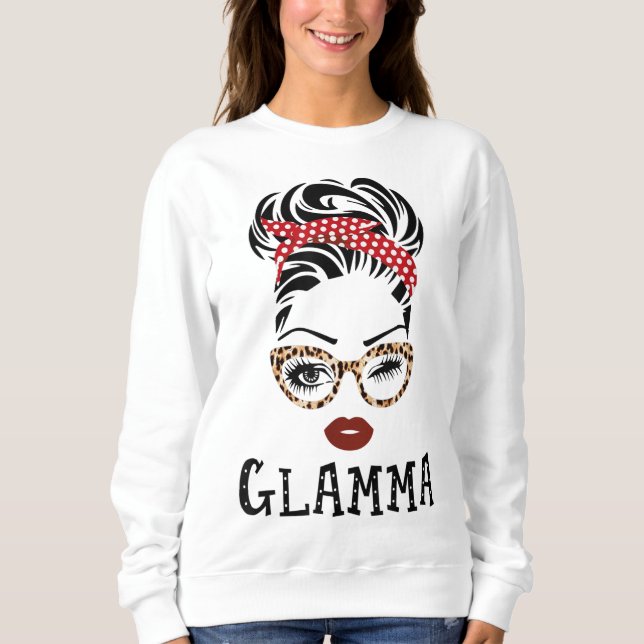 Sudadera Glamma Face Wink Eyes La familia coincide con el r (Anverso)