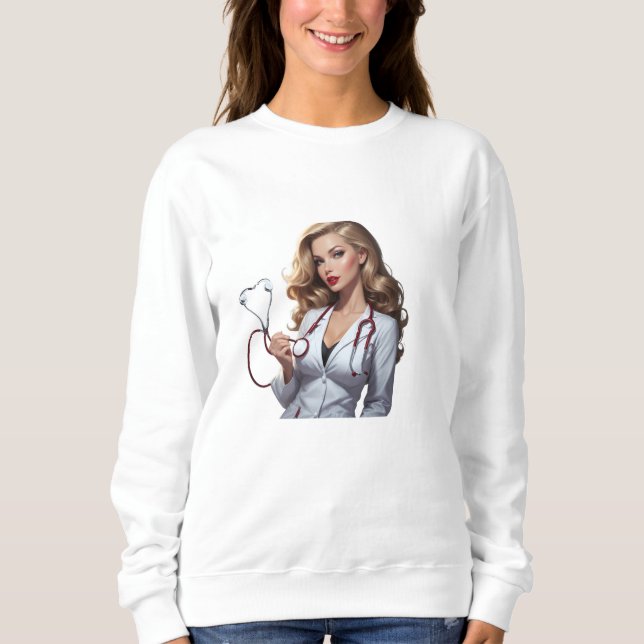 Sudadera Glamorous Doctor with Heart Stethoscope  (Anverso)