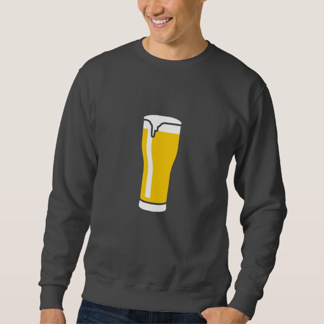 Sudadera glas beer 2c dark (Anverso)