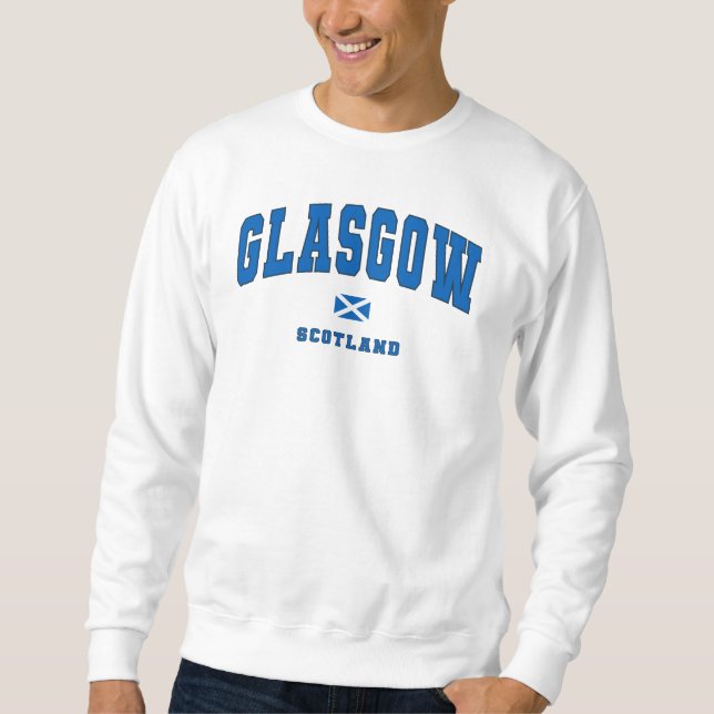 Sudadera Glasgow Scotland Uk Vintage College Style (Anverso)