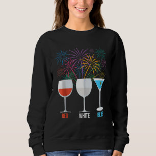 Sudadera Glass De Vino Azul Blanco Rojo Uu Fuego De Fuego 4