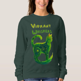 Sudadera Glimmer dorado: Línea verde clara y amarilla