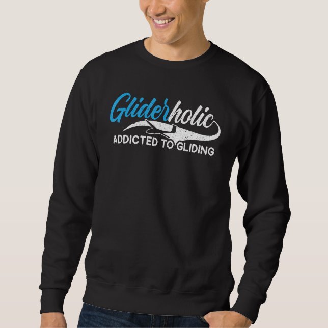 Sudadera Glisvholic Addicto Al Piloto De Aviones De Gliding (Anverso)