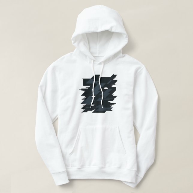 Sudadera Glitch Art Men's Basic Hooded Sweatshirt  (Diseño del anverso)