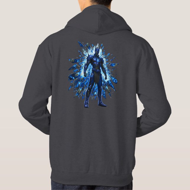 Sudadera Glitchcore Ice Shard Power Vibe (Reverso)