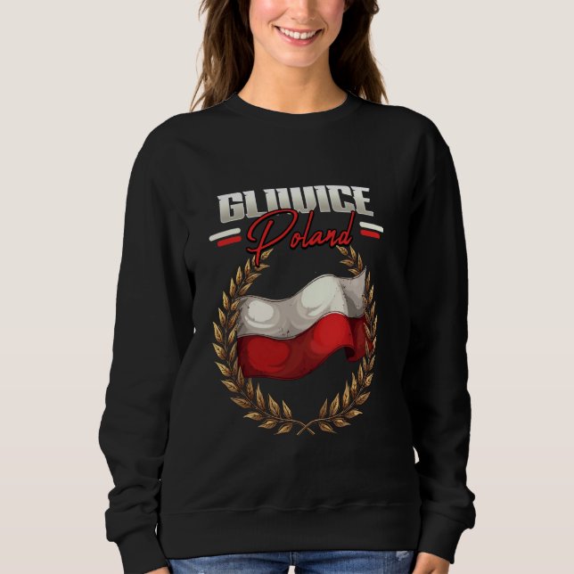 Sudadera Gliwice Poland Travel Polish Flag Polska (Anverso)