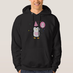 Sudadera Globo de pingüinos para niños 8 cumpleaños fiesta